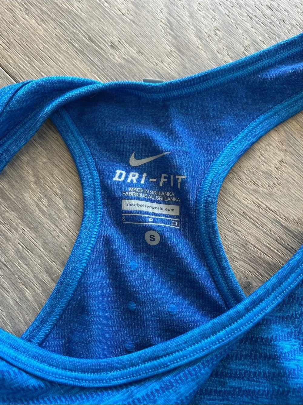 Nike Two-Tone Blue Racerback Tank with Layered Athletic Shorts